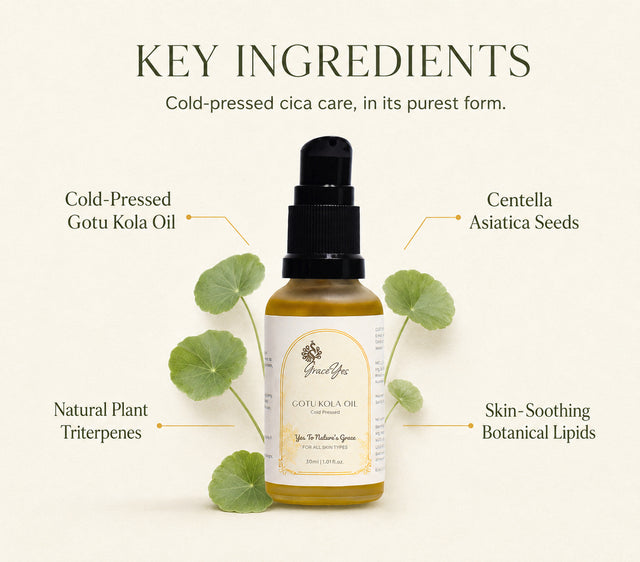 Gotu Kola Oil by GraceYes — key ingredients