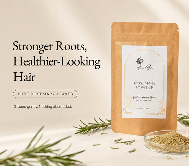 Rosemary Powder by GraceYes — Pure Rosemary Leaf Powder for Hair Mask, 100 gm