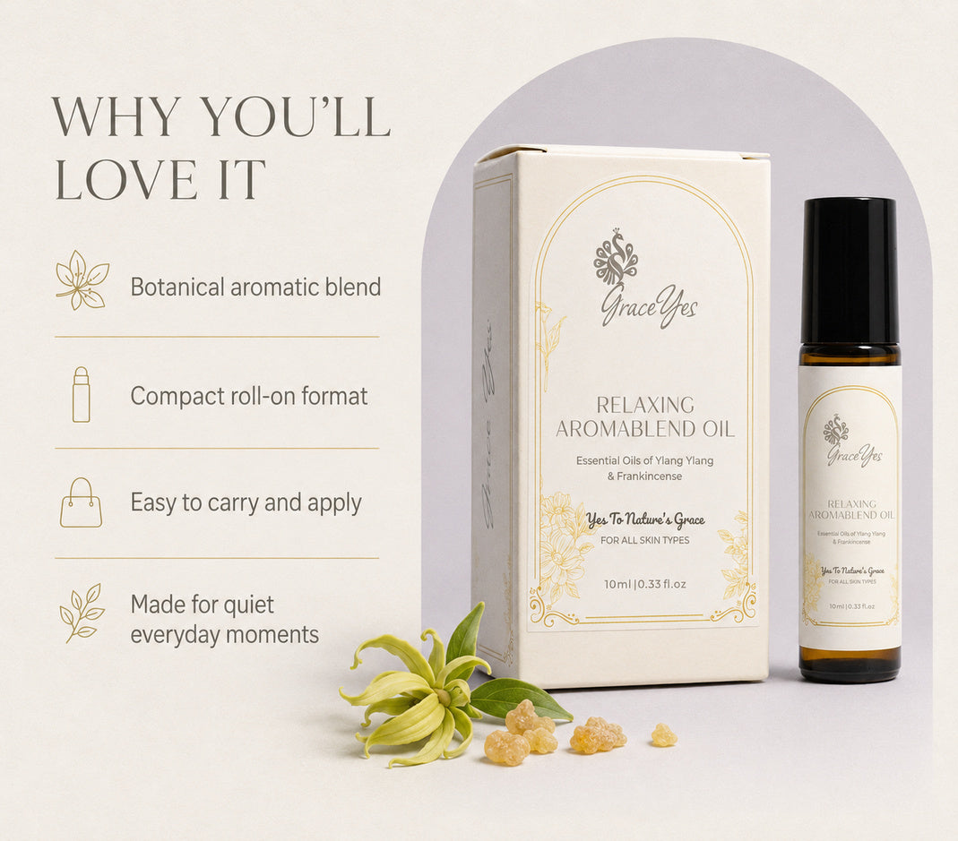 Relaxing Aromablend Oil by GraceYes — reasons to love