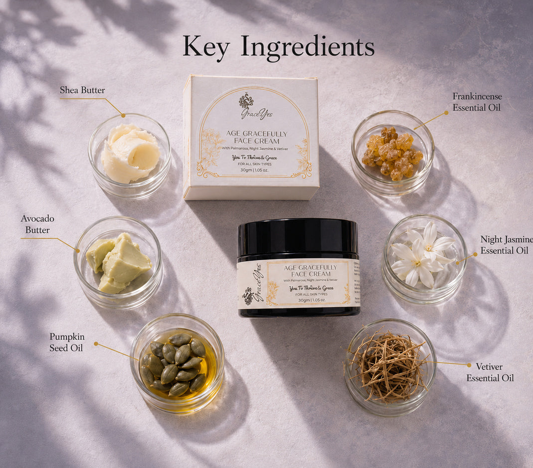 Age Gracefully Face Cream by GraceYes — key ingredients