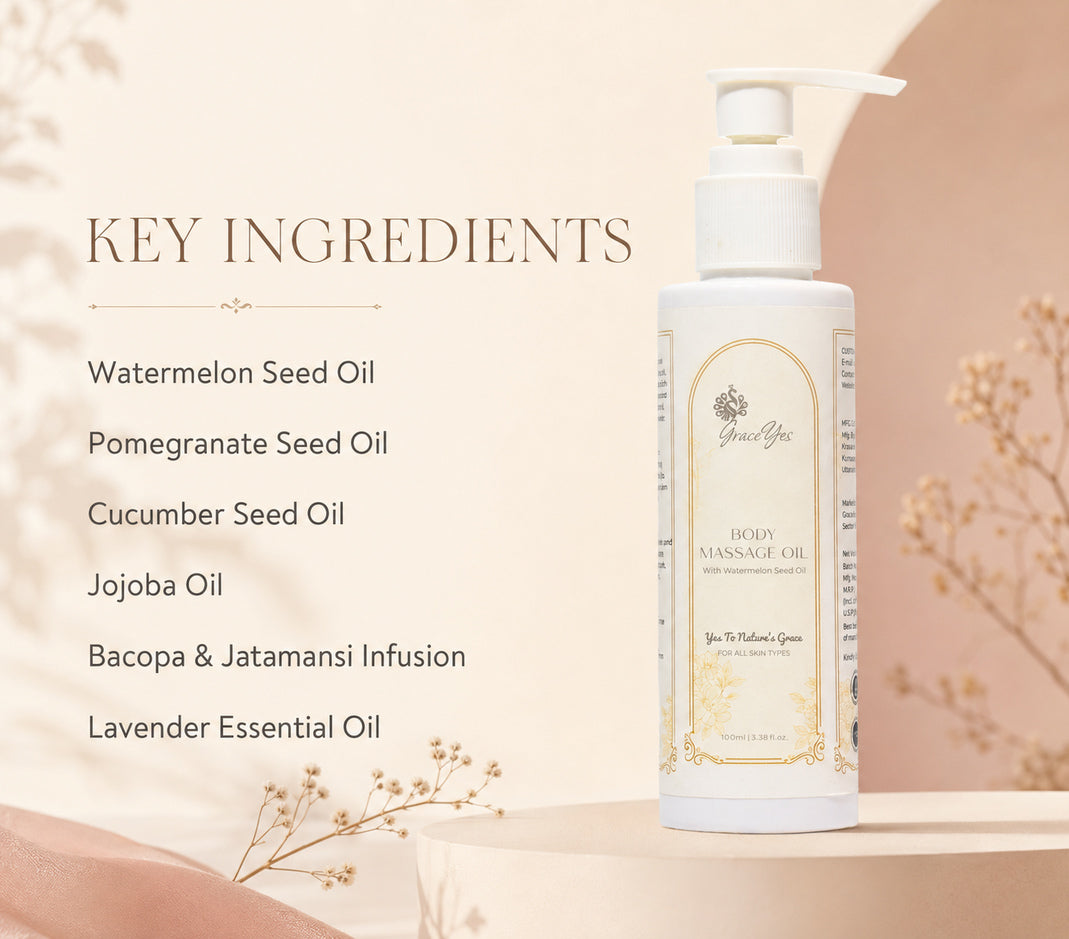 Body Massage Oil by GraceYes — key ingredients