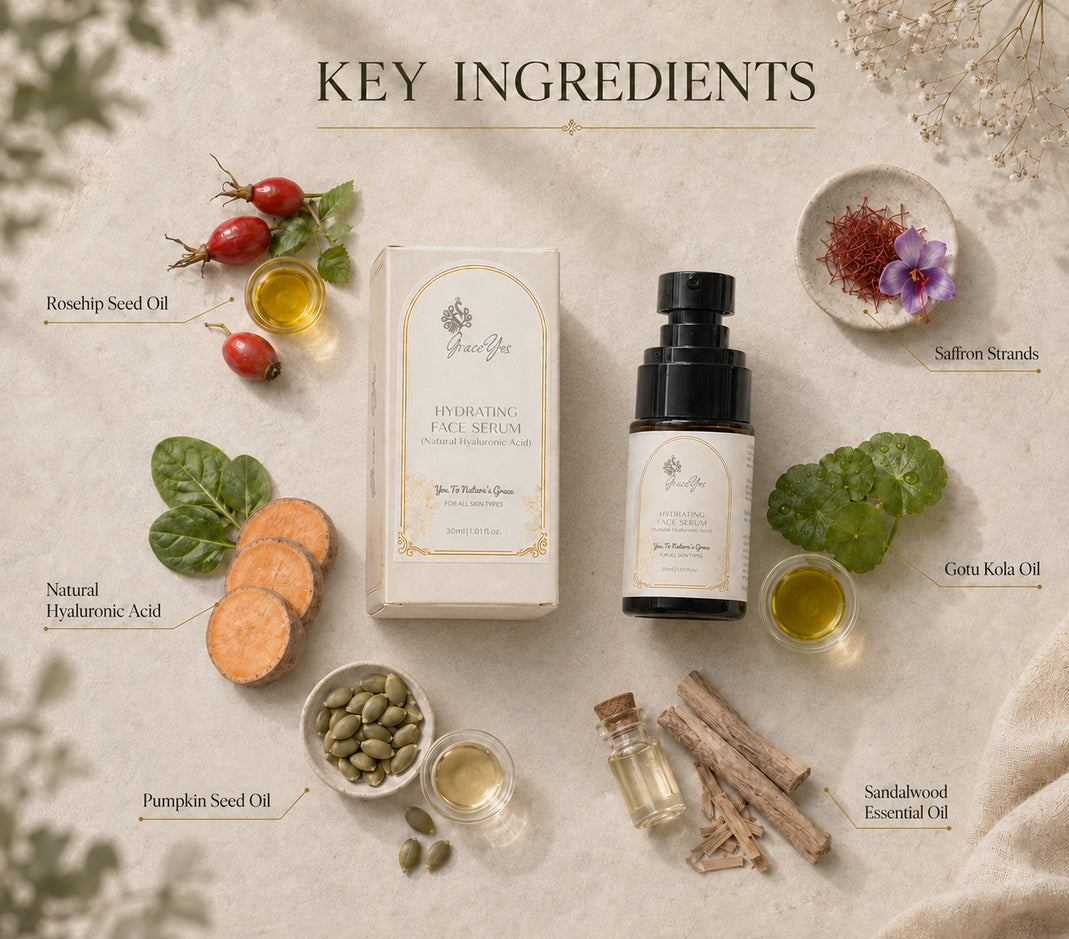 Hydrating Face Serum by GraceYes — key ingredients