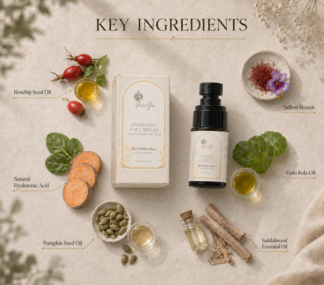 Hydrating Face Serum by GraceYes — key ingredients