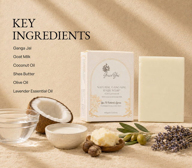 Natural Gangajal Baby Soap by GraceYes — key ingredients