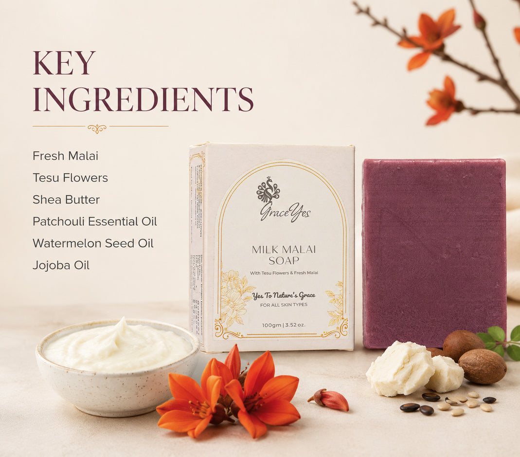 Milk Malai Soap by GraceYes — key ingredients