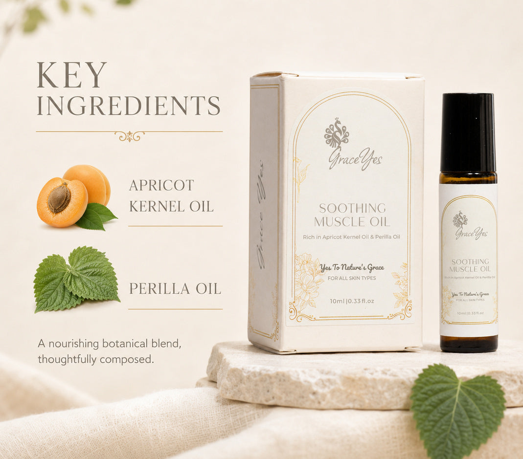 Soothing Muscle Oil by GraceYes — key ingredients