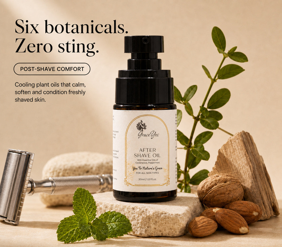After Shave Oil by GraceYes — Alcohol-Free After Shave Oil with Jojoba, 30 ml