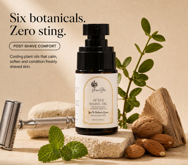 After Shave Oil by GraceYes — Alcohol-Free After Shave Oil with Jojoba, 30 ml