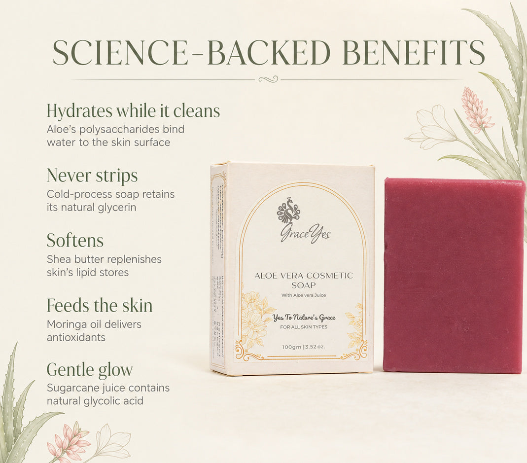 Aloe Vera Cosmetic Soap by GraceYes — benefits