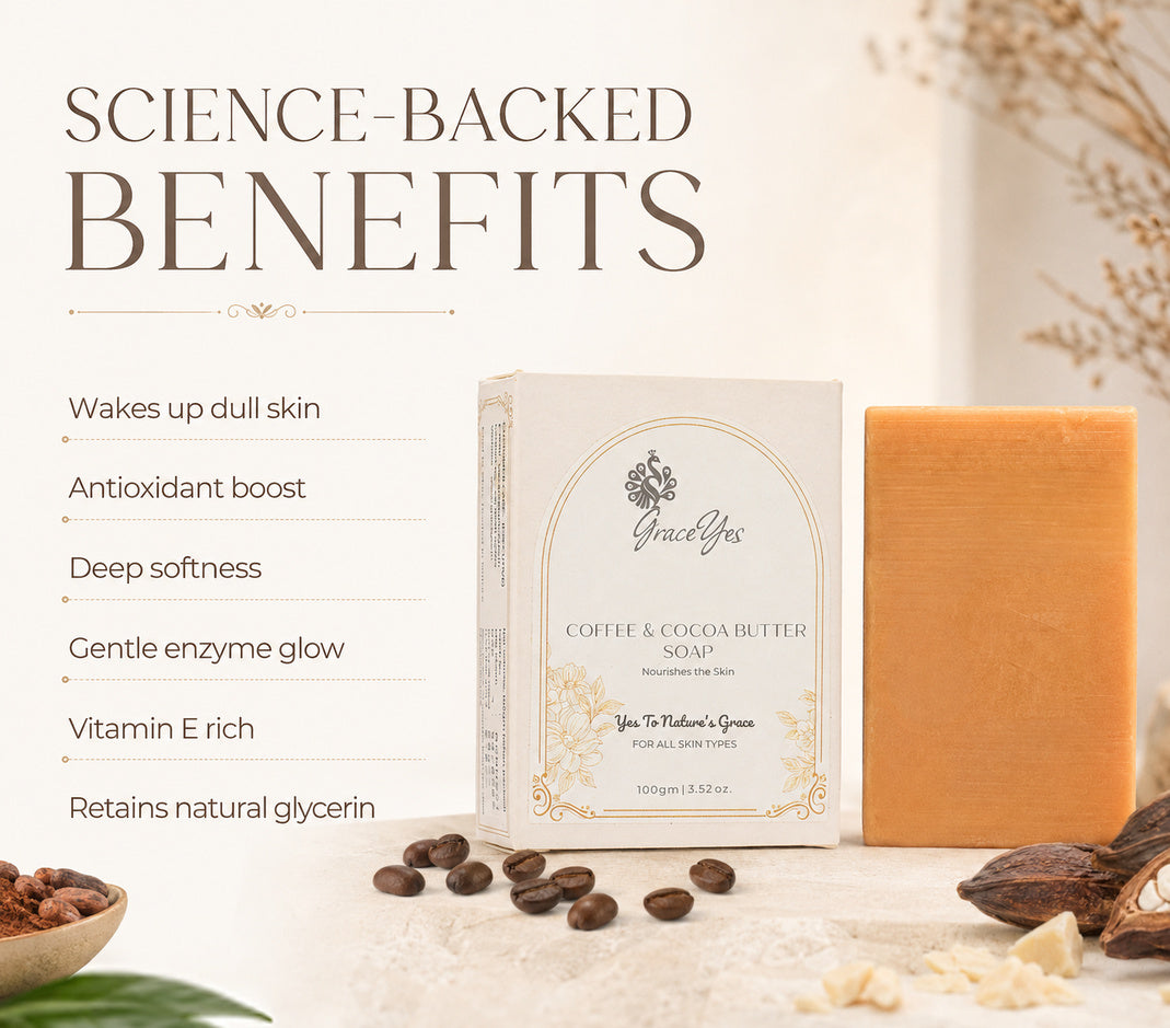 Coffee & Cocoa Butter Soap by GraceYes — benefits