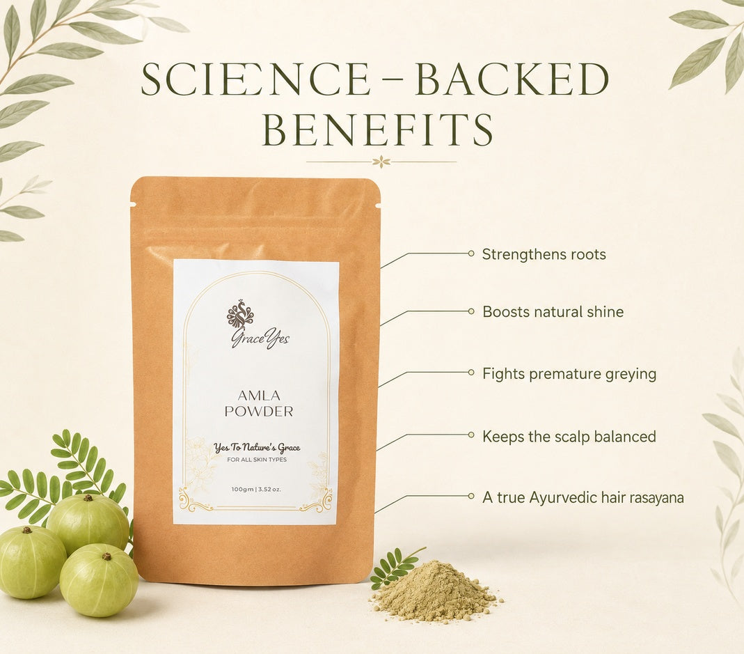 Amla powder benefits: natural shine and stronger-looking roots