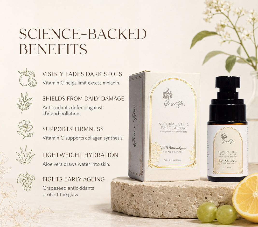 Natural Vit. C Face Serum by GraceYes — benefits
