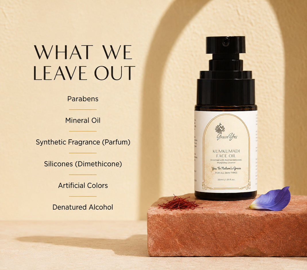 Kumkumadi Face Oil by GraceYes — free-from list