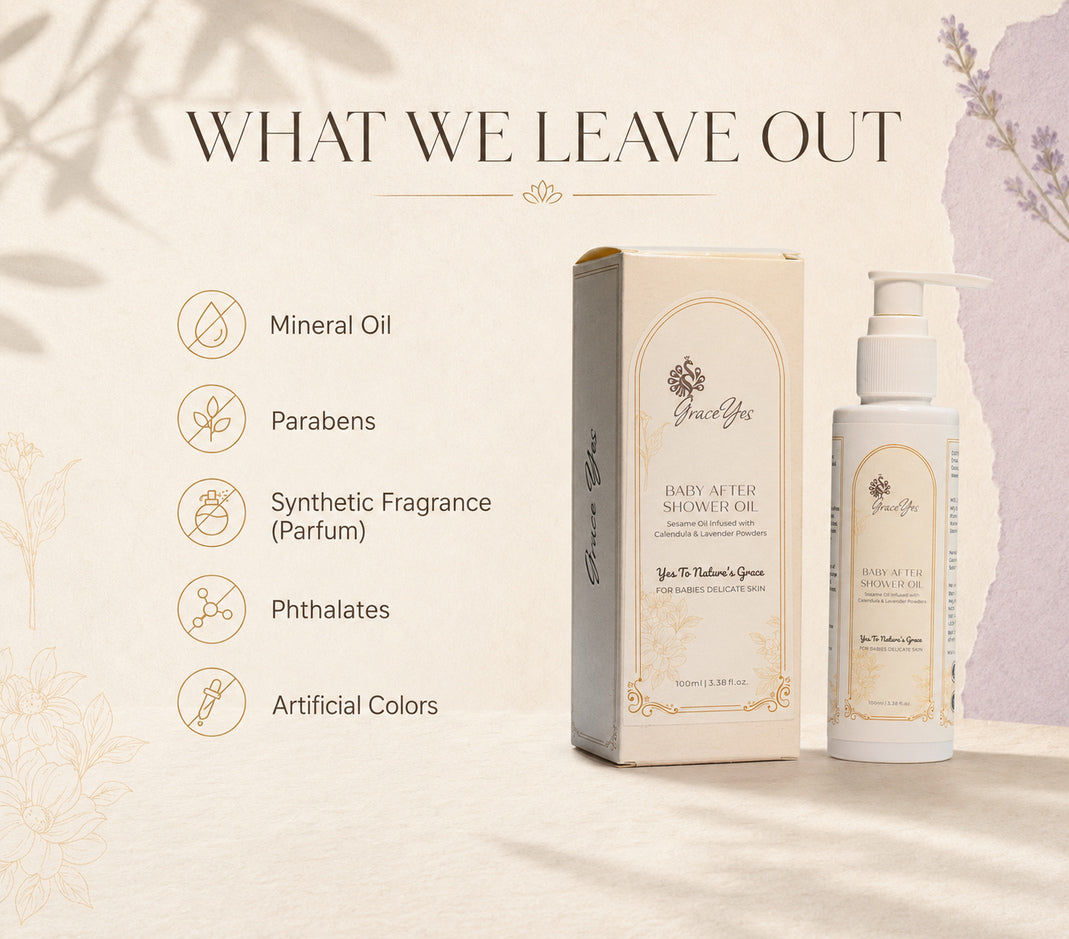 Baby After Shower Oil by GraceYes — free-from list