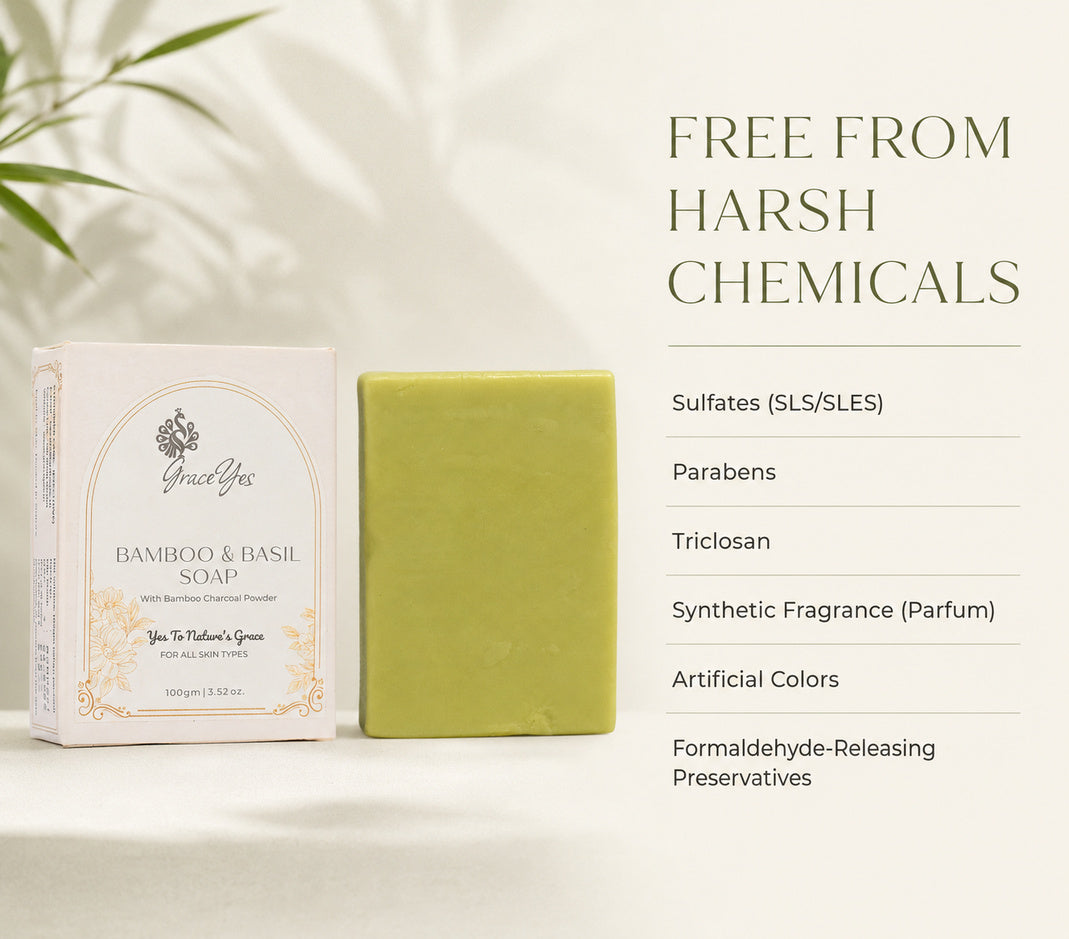 Bamboo & Basil Soap by GraceYes — free-from list