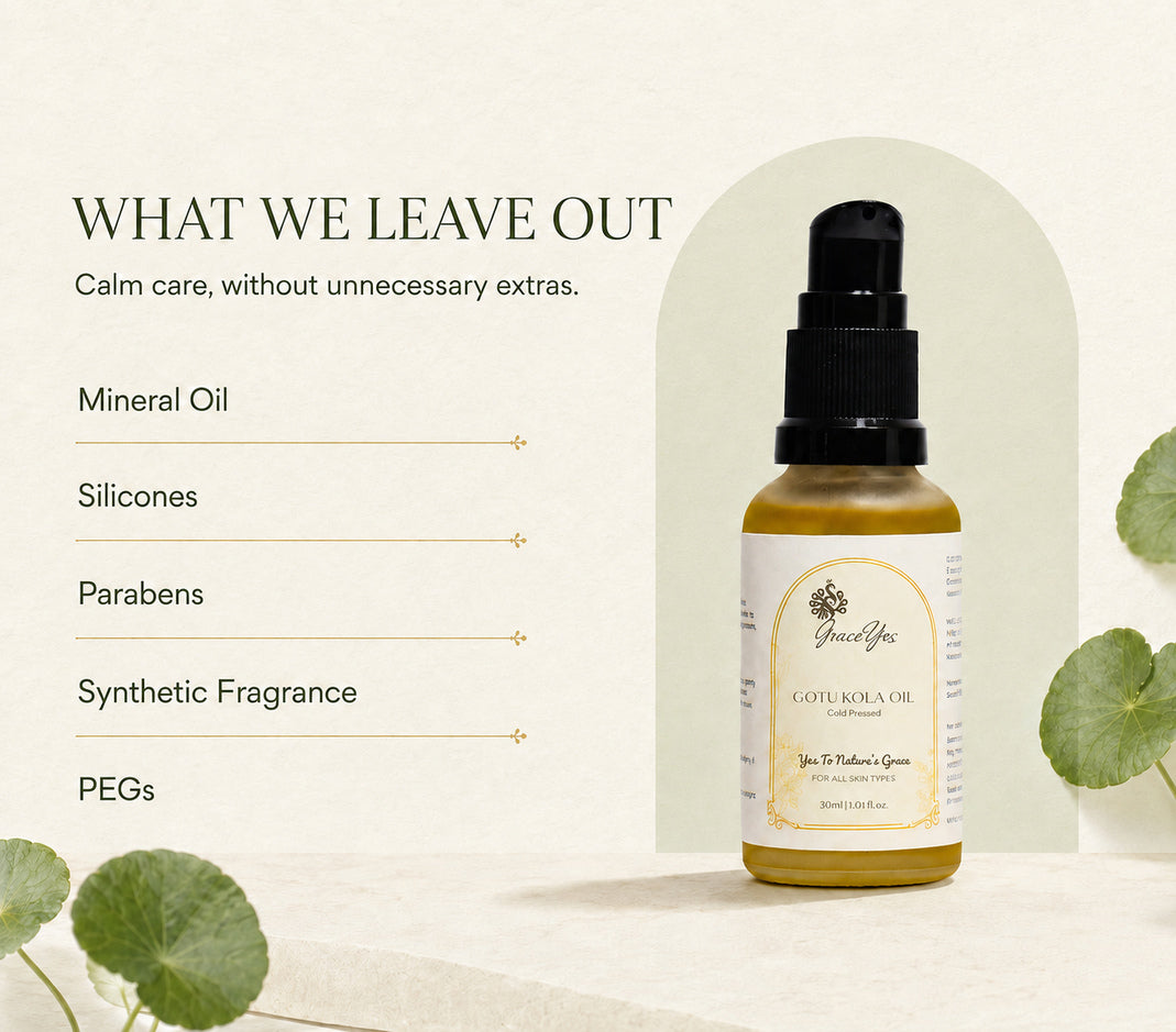 Gotu Kola Oil by GraceYes — free-from list
