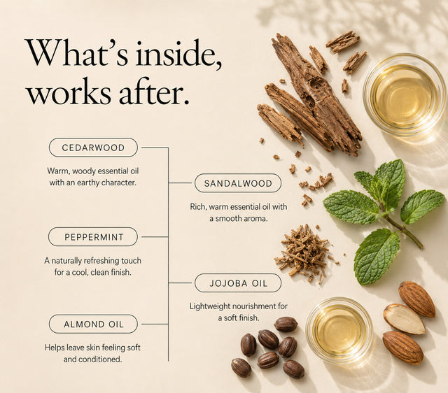 After Shave Oil by GraceYes — key ingredients