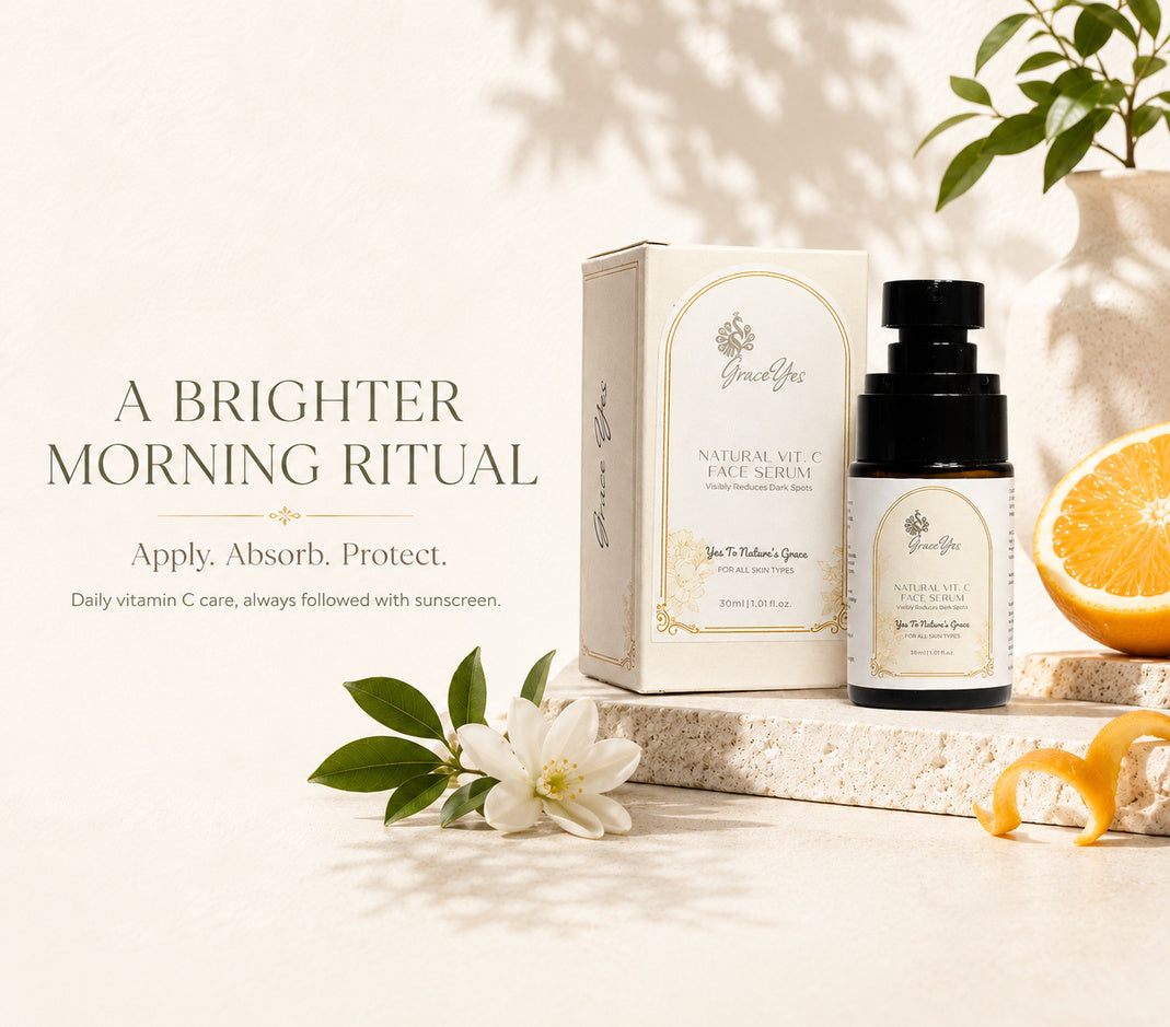 Natural Vit. C Face Serum by GraceYes — how to use