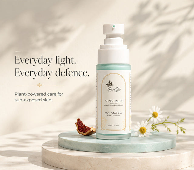 Sunscreen by GraceYes — Natural Sunscreen with Raspberry & Carrot Seed Oil, 50 ml