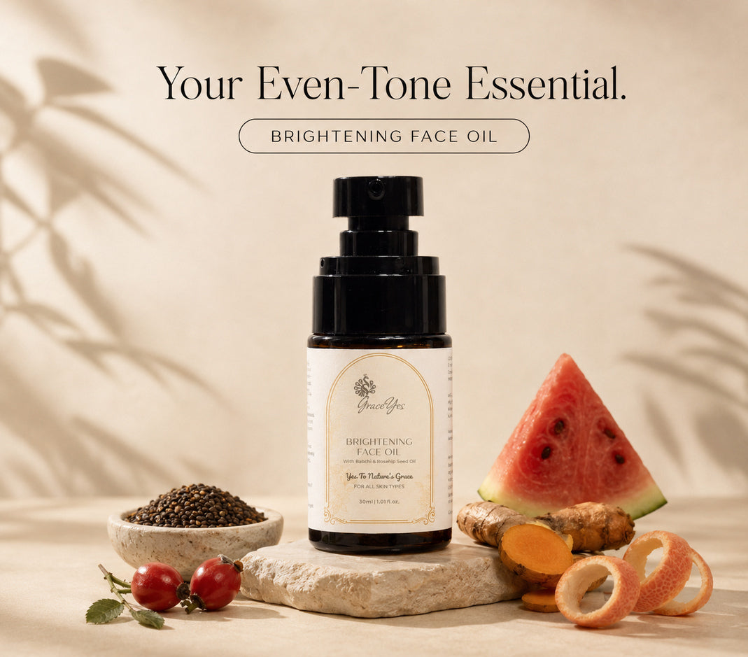Brightening Face Oil by GraceYes — Bakuchiol Face Oil, Natural Retinol Alternative, 30 ml