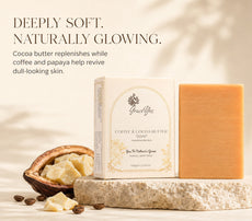 Coffee & Cocoa Butter Soap by GraceYes — Exfoliating Coffee Soap, 100 gm, image 1