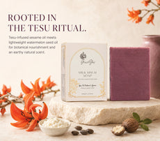 Milk Malai Soap by GraceYes — Milk Malai Soap for Very Dry Skin, Cold-Processed, 100 gm, image 1