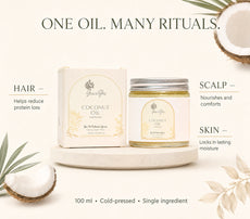 Coconut Oil by GraceYes — Cold-Pressed Coconut Oil for Hair & Skin, 100 ml, image 1