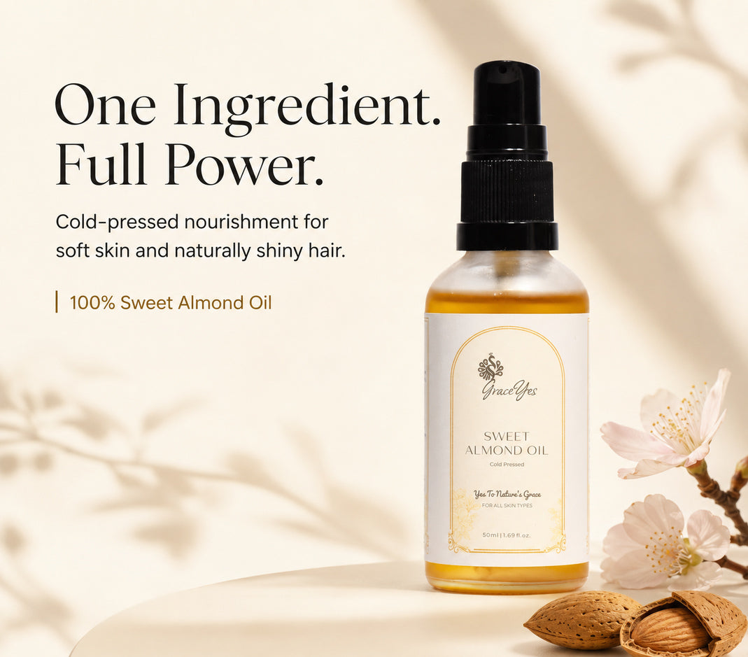 Sweet Almond Oil by GraceYes — single-ingredient purity