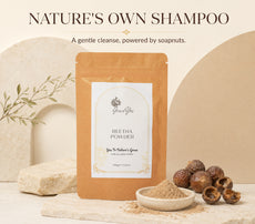 Reetha Powder by GraceYes — Pure Reetha (Soapnut) Powder for Hair Wash, 100 gm, image 1