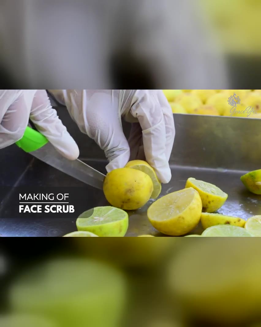 Face Scrub being made
